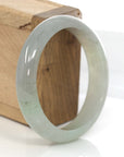 Baikalla Jewelry Jadeite Jade Bangle Bracelet Genuine Burmese Lavender Green Jadeite Jade Bangle Bracelet (58.32 mm)