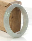 Baikalla Jewelry Jadeite Jade Bangle Bracelet Genuine Burmese Lavender Green Jadeite Jade Bangle Bracelet (58.32 mm)