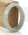 Baikalla Jewelry Jadeite Jade Bangle Bracelet Genuine Burmese Lavender Green Jadeite Jade Bangle Bracelet (58.32 mm)