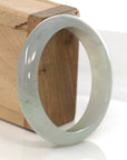 Baikalla Jewelry Jadeite Jade Bangle Bracelet Genuine Burmese Lavender Green Jadeite Jade Bangle Bracelet (58.32 mm)