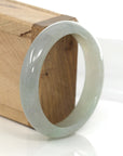 Baikalla Jewelry Jadeite Jade Bangle Bracelet Genuine Burmese Lavender Green Jadeite Jade Bangle Bracelet (58.32 mm)