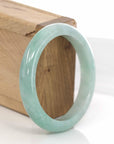 Baikalla Jewelry Jadeite Jade Bangle Bracelet Classic Genuine Green Jadeite Jade Bangle (53.77 mm)