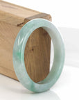 Baikalla Jewelry Jadeite Jade Bangle Bracelet Classic Forest Green Genuine Jadeite Jade Bangle (55.47 mm)