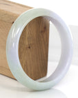 Baikalla Jewelry Jadeite Jade Bangle Bracelet Baikalla Classic Genuine Burmese Lavender Jadeite Jade Bangle Bracelet (63.41 mm)