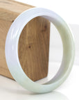 Baikalla Jewelry Jadeite Jade Bangle Bracelet Baikalla Classic Genuine Burmese Lavender Jadeite Jade Bangle Bracelet (63.41 mm)