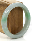 Baikalla Jewelry Jade Bangle Genuine Burmese Green Jadeite Jade Bangle Bracelet (60.51 mm)