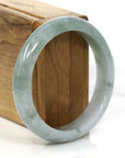 Baikalla Jewelry Jade Bangle Genuine Burmese Green Jadeite Jade Bangle Bracelet (60.51 mm)