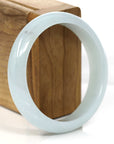 Baikalla Jewelry Jadeite Jade Bangle Bracelet Baikalla "Classic Bangle" Genuine Green Jadeite Jade Bangle ( 58.35 mm )