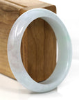 Baikalla Jewelry Jadeite Jade Bangle Bracelet Baikalla Classic Lavender Natural Burmese Jadeite Jade Oval Bangle (57.66 mm )