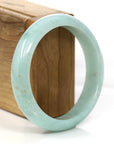 Baikalla Jewelry Jadeite Jade Bangle Bracelet Baikalla "Classic Bangle" Natural Burmese Green Jadeite Jade Bangle ( 58.84 mm )