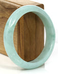 Baikalla Jewelry Jadeite Jade Bangle Bracelet Baikalla "Classic Bangle" Natural Burmese Green Jadeite Jade Bangle ( 58.84 mm )