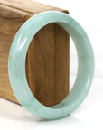 Baikalla Jewelry Jadeite Jade Bangle Bracelet Baikalla "Classic Bangle" Natural Burmese Green Jadeite Jade Bangle ( 58.84 mm )