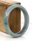 Baikalla Jewelry Jade Bangle Genuine Burmese Green Jadeite Jade Bangle Bracelet (60.51 mm)