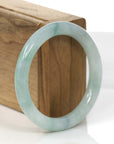 Baikalla Jewelry Jadeite Jade Bangle Bracelet Classic Yellow- Green Real Jadeite Jade Bangle Bracelet (54.97 mm)