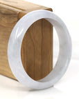 Baikalla Jewelry Jadeite Jade Bangle Bracelet Genuine Burmese Lavender Jadeite Jade Bangle Bracelet (58.47 mm)