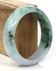 Baikalla Jewelry Jadeite Jade Bangle Bracelet Baikalla Classic Purple Green Lavender Natural Jadeite Jade Bangle ( 59.65 mm )