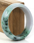 Baikalla Jewelry Jadeite Jade Bangle Bracelet Baikalla Classic Purple Green Lavender Natural Jadeite Jade Bangle ( 59.65 mm )