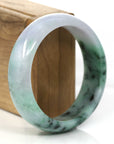 Baikalla Jewelry Jadeite Jade Bangle Bracelet Baikalla Classic Purple Green Lavender Natural Jadeite Jade Bangle ( 59.65 mm )