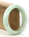 Baikalla Jewelry Jadeite Jade Bangle Bracelet Baikalla "Classic Bangle" Blue Green Natural Burmese Jadeite Jade Bangle ( 57.8 mm )