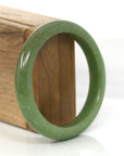 Baikalla Jewelry Jadeite Jade Bangle Bracelet Genuine Burmese Yellowish Green Jadeite Jade Bangle (57.10 mm)