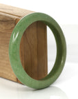 Baikalla Jewelry Jadeite Jade Bangle Bracelet Genuine Burmese Yellowish Green Jadeite Jade Bangle (57.10 mm)