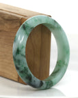 Baikalla Jewelry Jadeite Jade Bangle Bracelet Classic Genuine Burmese Forest Green Jadeite Jade Bangle Bracelet (56.51 mm)