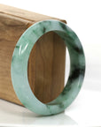 Baikalla Jewelry Jadeite Jade Bangle Bracelet Classic Genuine Burmese Forest Green Jadeite Jade Bangle Bracelet (56.51 mm)