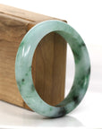 Baikalla Jewelry Jadeite Jade Bangle Bracelet Classic Genuine Burmese Forest Green Jadeite Jade Bangle Bracelet (56.51 mm)