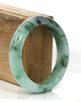 Baikalla Jewelry Jadeite Jade Bangle Bracelet Classic Genuine Burmese Forest Green Jadeite Jade Bangle Bracelet (56.51 mm)