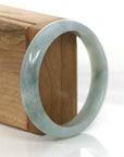 Baikalla Jewelry Jadeite Jade Bangle Bracelet Baikalla "Classic Bangle" Ice Blue-Green Jadeite Jade Bangle ( 54.66 mm )