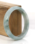 Baikalla Jewelry Jadeite Jade Bangle Bracelet Baikalla "Classic Bangle" Ice Blue-Green Jadeite Jade Bangle ( 54.66 mm )