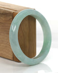 Baikalla Jewelry Jadeite Jade Bangle Bracelet Baikalla Genuine Burmese Ice Green Jadeite Jade Bangle (55.8 mm)