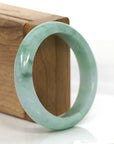 Baikalla Jewelry Jadeite Jade Bangle Bracelet Genuine Burmese Lavender Green Jadeite Jade Bangle Bracelet (54.66 mm)