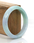 Baikalla Jewelry Jadeite Jade Bangle Bracelet Baikalla Classic Purple Green Lavender Natural Jadeite Jade Bangle ( 59.65 mm )