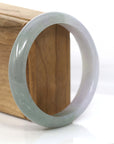 Baikalla Jewelry Jadeite Jade Bangle Bracelet Classic Lavender Green Genuine Burmese Jadeite Jade Bangle Bracelet (61.48 mm)