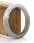 Baikalla Jewelry Jadeite Jade Bangle Bracelet Classic Lavender Green Genuine Burmese Jadeite Jade Bangle Bracelet (61.48 mm)