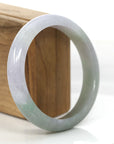 Baikalla Jewelry Jadeite Jade Bangle Bracelet Classic Lavender Green Genuine Burmese Jadeite Jade Bangle Bracelet (61.48 mm)