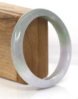 Baikalla Jewelry Jadeite Jade Bangle Bracelet Classic Lavender Green Genuine Burmese Jadeite Jade Bangle Bracelet (61.48 mm)