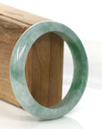 Baikalla Jewelry Jadeite Jade Bangle Bracelet Baikalla Classic Green Natural Burmese Jadeite Jade Bangle (56.74 mm)