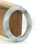 Baikalla Jewelry Jadeite Jade Bangle Bracelet Genuine Burmese Blue-Green Jadeite Jade Bangle Bracelet (58.49 mm )