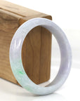 Baikalla Jewelry Jadeite Jade Bangle Bracelet Natural Lavender- Green Jadeite Jade Bangle Bracelet (57.96 mm)