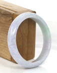 Baikalla Jewelry Jadeite Jade Bangle Bracelet Natural Lavender- Green Jadeite Jade Bangle Bracelet (57.96 mm)