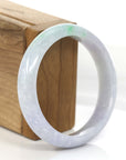 Baikalla Jewelry Jadeite Jade Bangle Bracelet Natural Lavender- Green Jadeite Jade Bangle Bracelet (57.96 mm)