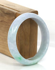 Baikalla Jewelry Jadeite Jade Bangle Bracelet Baikalla Natural Lavender- Green Jadeite Jade Bangle Bracelet (57.96 mm)