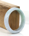 Baikalla Jewelry Jadeite Jade Bangle Bracelet Baikalla Natural Lavender- Green Jadeite Jade Bangle Bracelet (57.96 mm)