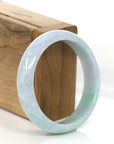 Baikalla Jewelry Jadeite Jade Bangle Bracelet Baikalla Natural Lavender- Green Jadeite Jade Bangle Bracelet (57.96 mm)