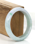 Baikalla Jewelry Jadeite Jade Bangle Bracelet Baikalla Natural Lavender- Green Jadeite Jade Bangle Bracelet (57.96 mm)