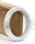 Baikalla Jewelry Jadeite Jade Bangle Bracelet Baikalla Classic Natural Lavender- Green Jadeite Jade Bangle Bracelet (57.96 mm)