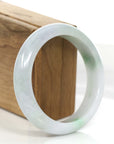 Baikalla Jewelry Jadeite Jade Bangle Bracelet Baikalla Classic Natural Lavender- Green Jadeite Jade Bangle Bracelet (57.96 mm)