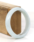 Baikalla Jewelry Jadeite Jade Bangle Bracelet Baikalla "Classic Bangle" Blue-Green Natural Burmese Jadeite Jade Bangle (59.2mm)
